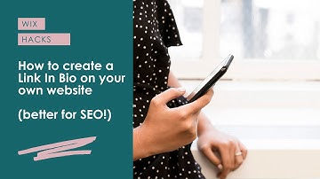 HOW TO CREATE YOUR OWN LINK IN BIO ON YOUR WIX WEBSITE