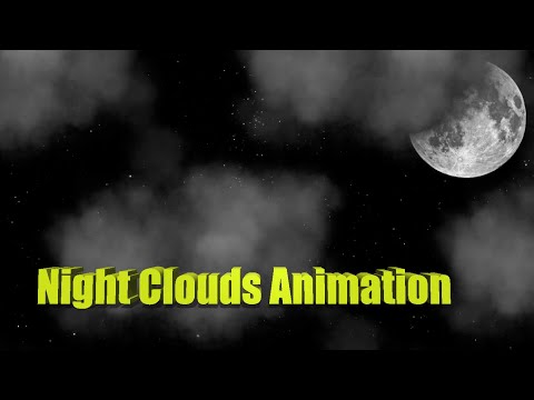 Night Clouds Animation | HTML & CSS