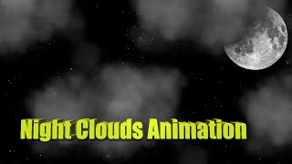Night Clouds Animation | HTML & CSS