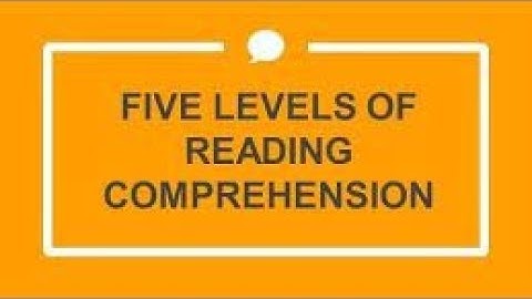 Applied and Affective Comprehension(All Reading Comprehension levels)