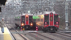 Metro-North RR HD 60fps: Evening Rush Hour on New Haven Line @ Pelham w/ Mode Changes (1/19/17)