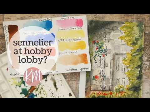 New Master's Touch by Sennelier Watercolors Hobby Lobby Review & Demo