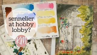 New Master's Touch by Sennelier Watercolors Hobby Lobby Review & Demo
