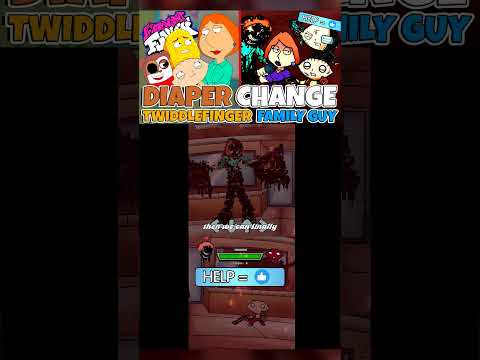 Friday Night Funkin' DIAPER CHANGE TWIDDLEFINGER FAMILY GUY #shorts #twiddlefinger
