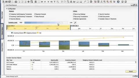 Cashflow Forecast Demo on SAP Business One, version for SAP HANA