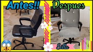 como tapizar silla de escritorio-tapizado de silla de escritorio