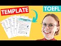 Toefl writing integrated task template