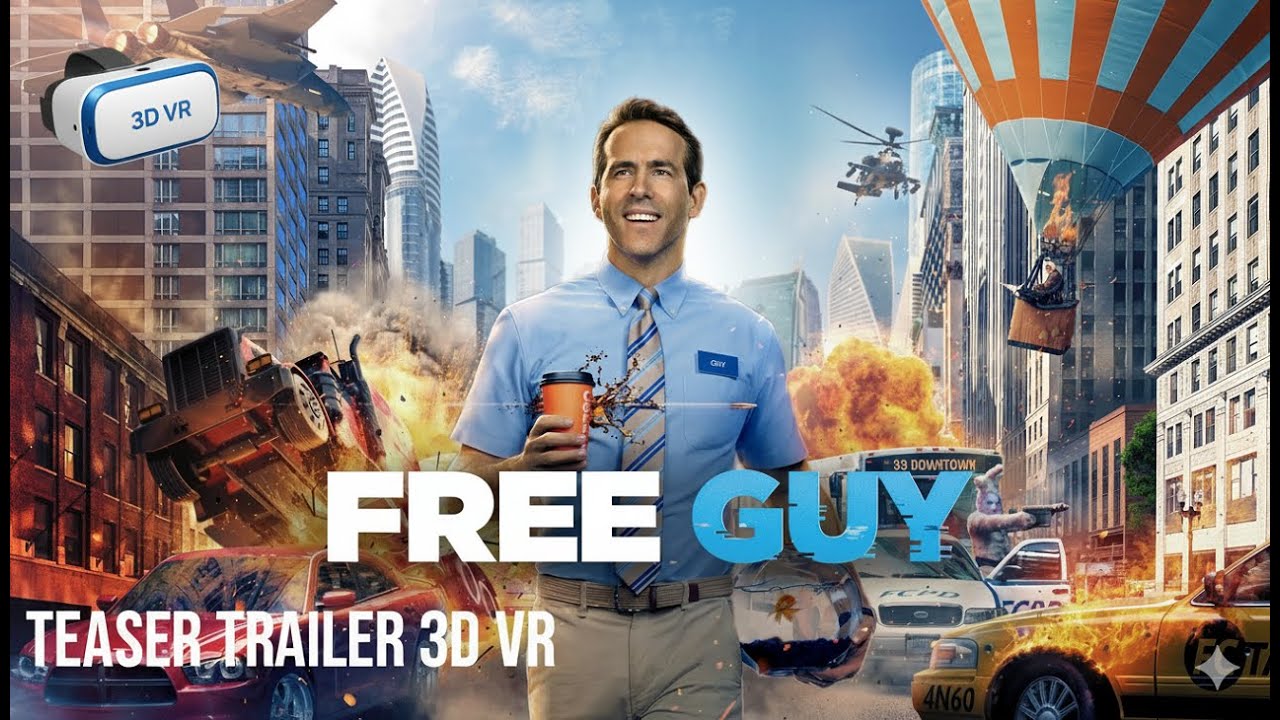 Free Guy (2021) Teaser Trailer 3D SBS VR 4K