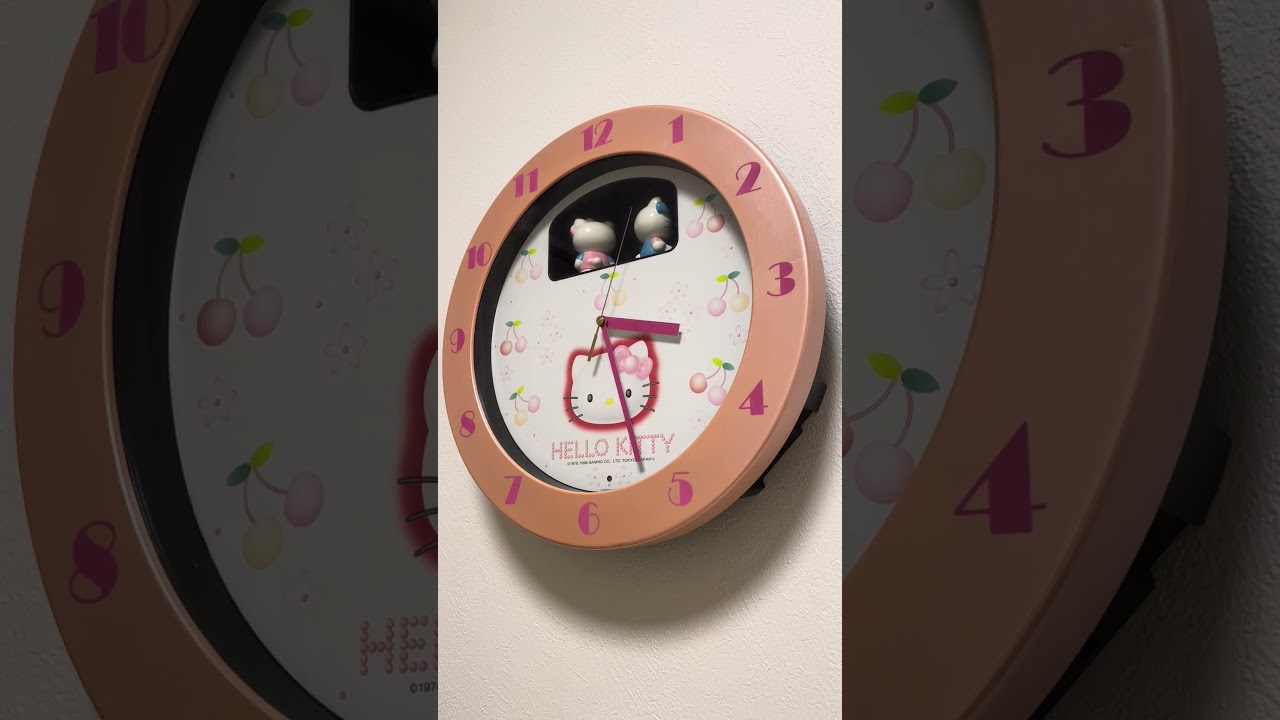 CITIZEN ハローキティ からくり時計 ハローキティM763 4MH763 - YouTube