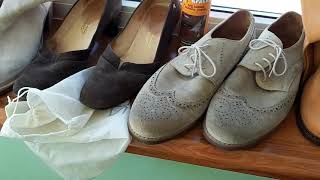 Замшевая обувь 5 лет службы. Как почистить замшу?