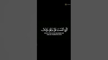 وقال ربِّ أوزعني أن أشكر نعمتك القارئ إسلام صبحي