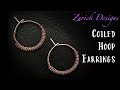 Wire Wrapping Tutorial- Easy Coiled Wire Hoop Earrings