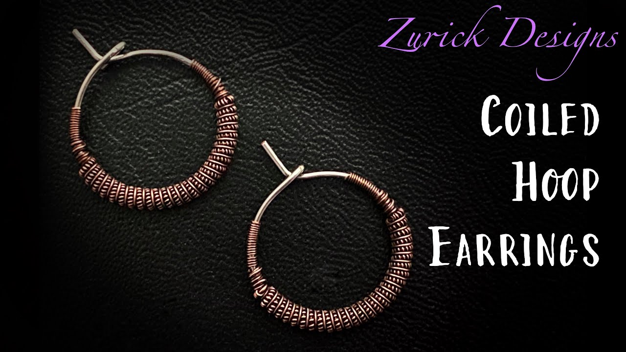 Lisa Yang Jewelry : DIY Small Coiled Wire Hoop Earrings (Huggie Hoops)