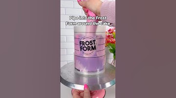 Marbled Cake with American Buttercream & Frost Form 🩷 www.frostform.com #cake