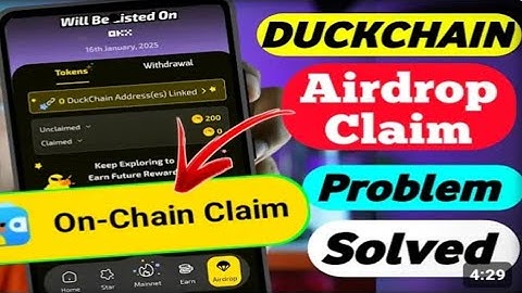 Duckchain onchain claim process | duckchain onchain claim problem  solve | duckchain claim