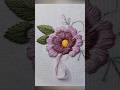 Beautiful Flower Embroidery Design with Satin Stitch #handembroidery #shorts