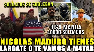 🔥🇻🇪 ¡VENEZUELA ARDE! SOLDADOS SECRETOS SE REVELAN CONTRA MADURO Y TRUMP MANDA SOLDADOS A VENEZUELA