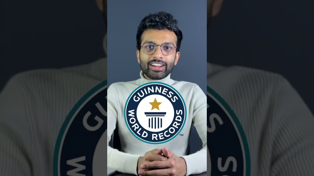 How I Got a Guinness World Record (And How You Can Get One Too!) #shorts