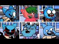 Friday Night Funkin' - The Rapper but everytime it's Gumball turn a Different Skin Mod is used