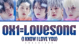 TXT (투모로우바이투게더) - '0X1=LOVESONG (I Know I Love You) feat. Seori' (Color Coded Lyrics Eng/Rom/Han/가사)