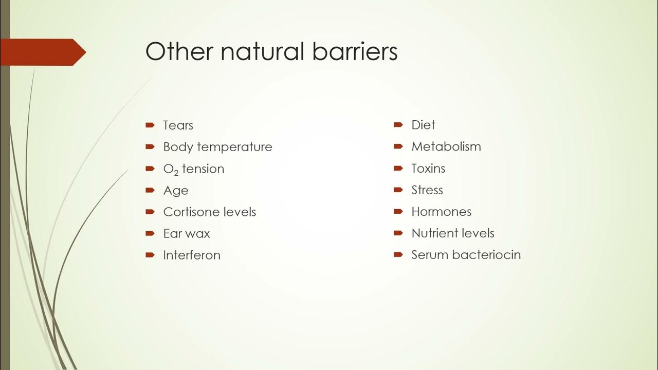 Natural barriers
