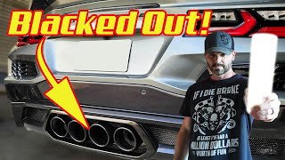 DIY Stainless or Chrome Exhaust Tip Paint the RIGHT Way