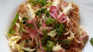 Bihun Goreng Bunga Kantan Atau Bihun Goreng Nyonya..Kita guna sambal nasi lemak..by mamakitchen