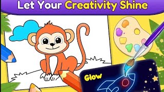 Coloring Games Coloring Book Painting Glow Draw By RV AppStudios English