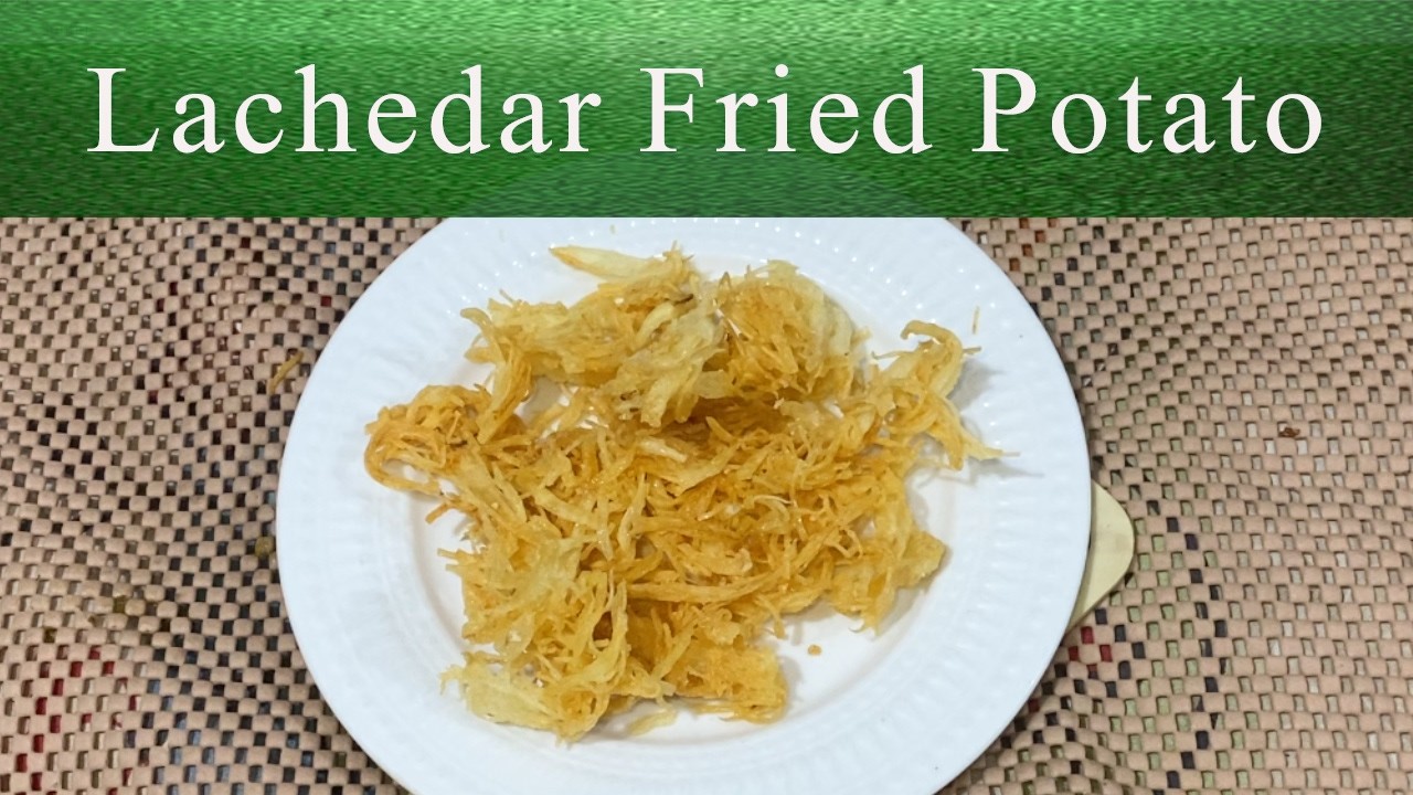 Lachedar Fried Potato Recipe | URDU/HINDI | Kitchen With Ami