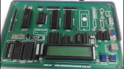 8085 Microprocessor LCD Trainer Kit (M85-04) Kitek Technologies Pvt. Ltd.