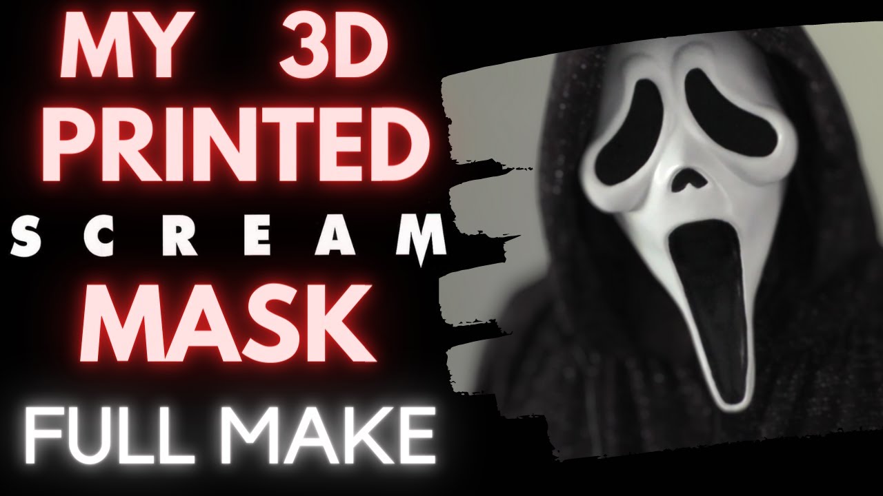 STL file Wearable Scream 6 Ghost Face mask 👻・Model to download