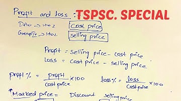 Profit & Loss | Discounts | TSPSC DAO | Group 4 | Part - 1