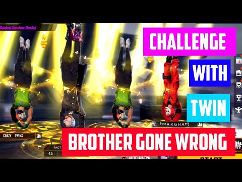 Challenge With Twins Brother Gone Wrong ?? 😂😂 || #shorts #factfire #freefireprankvideo