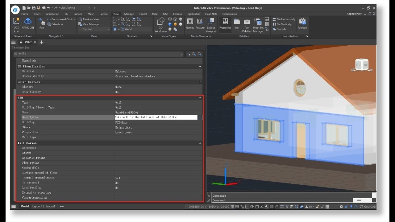 BIM Data Editing in GstarCAD 2025 - YouTube