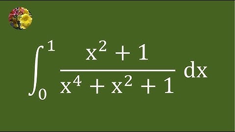 2nd method to evaluate the definite integral using basic techniques (Mis-224A)