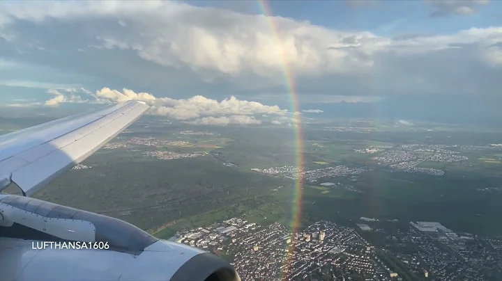 Lufthansa Airbus A319-100 flight from Leipzig (LEJ) to Frankfurt (FRA) airport HD