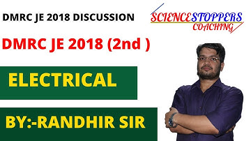 DMRC JE 2018 Question Paper Discussion | DMRC JE | SET :-1 | ELECTRICAL