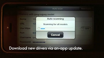 IP Cam Soft app automatically detects IP cameras