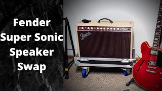 How to Swap Speakers Fender Super Sonic 22 Combo