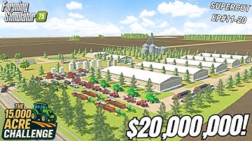 I SPENT 2 YEARS BUILDING A $20,000,000 MEGA FARM ON A MASSIVE 16X MAP! | 15000 ACRE CHALLENGE | FS25