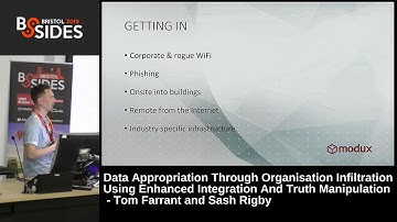 Data Appropriation Through Org Infiltration Using Enh Integration & Truth Manipulation - Sash Rigby