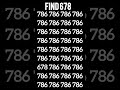 Find 678 #oddoneout #youtubeshorts