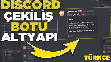 DİSCORD ÇEKİLİŞ BOTU ALTYAPISI! - Discord Bot Altyapı 2022 - Discord Bot Yapma