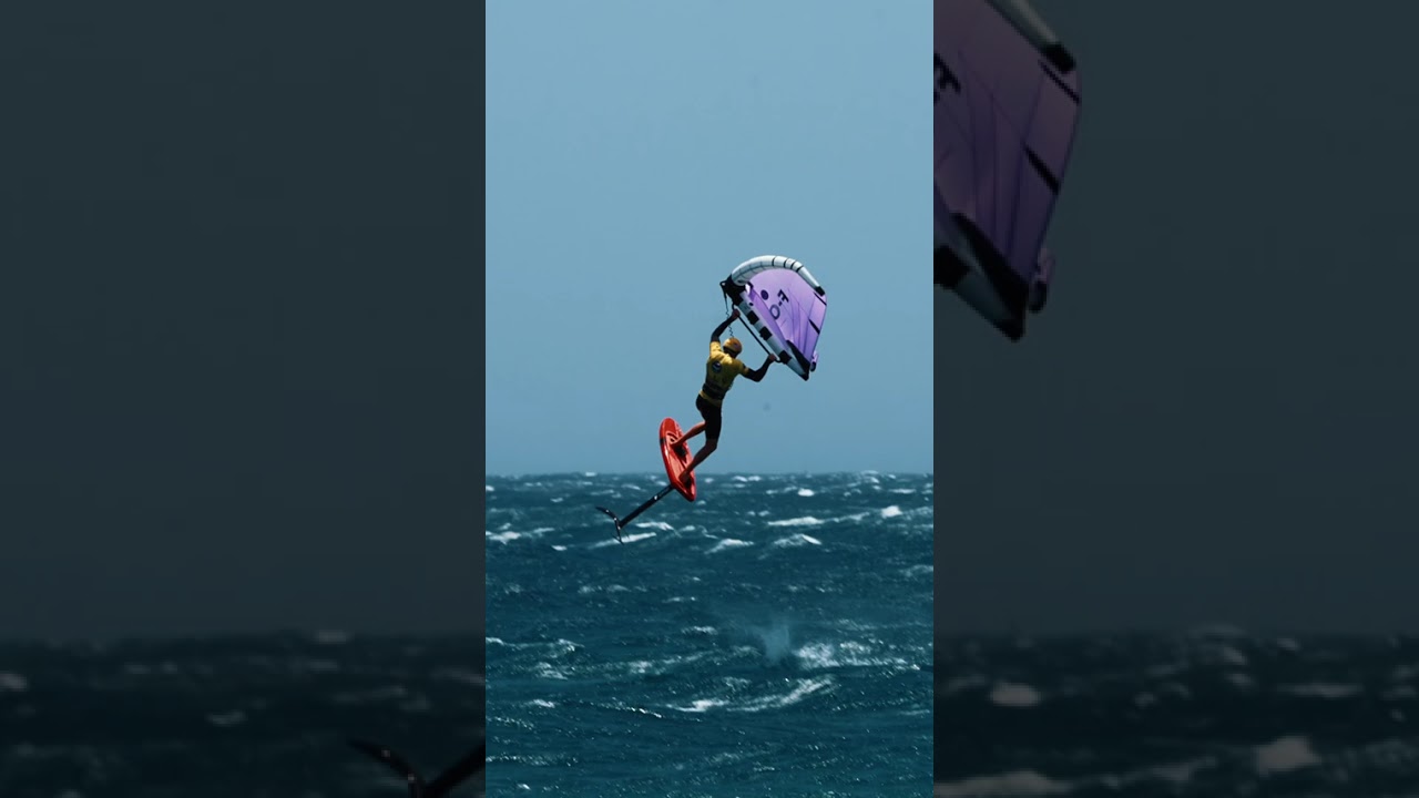 Chris defeated all his rivals in a hard-fought final heat to come out on top! #wingfoiling