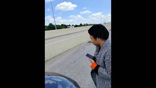 Highway Rescue Mission. She thought she had 2 Flats. #roadside #community #help #shorts #reels #fyp