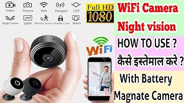How To Use Mini Spy WiFi Magnetic Live Stream Night Vision IP Wireless 1080P Audio Hidden Nanny
