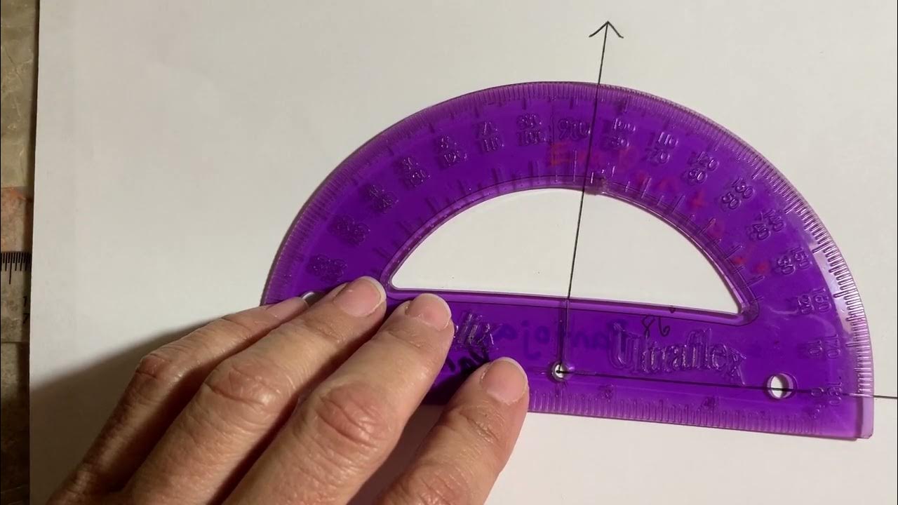 how-to-measure-an-angle-with-a-protractor-youtube