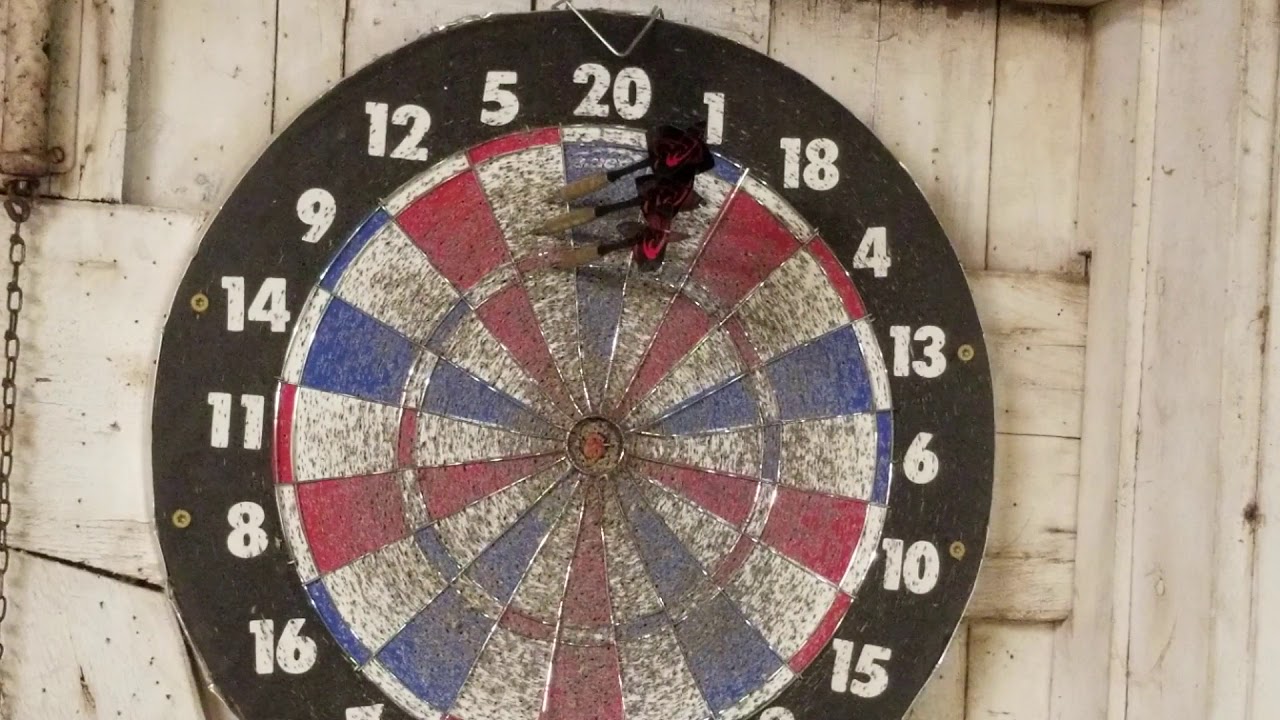 Shooting a 34 in baseball darts