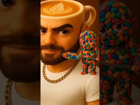 عم يطعمي حلويات من جسمو