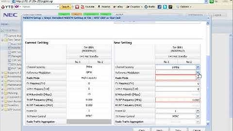 NEC minilink configuration ipasolink 1+1